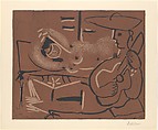 The Aubade with Guitarist, Pablo Picasso  Spanish, Linoleum cut
