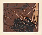 Two Waking Women, Pablo Picasso  Spanish, Linoleum cut