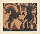 Bull and Picador, Pablo Picasso  Spanish, Linoleum cut