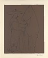 Standing Picador with his Horse, Pablo Picasso  Spanish, Linoleum cut