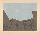 Bacchanal with Bull, Pablo Picasso  Spanish, Linoleum cut