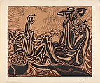 Grape Gatherers, Pablo Picasso  Spanish, Linoleum cut