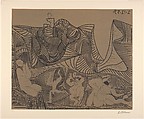 Bacchanal with an Owl, Pablo Picasso  Spanish, Linoleum cut