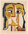 Stylized Portrait of Jacqueline, Pablo Picasso  Spanish, Linoleum cut