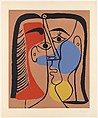 Jacqueline with Smooth Hair, Pablo Picasso  Spanish, Linoleum cut