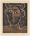 Head of a Faun, Pablo Picasso  Spanish, Linoleum cut