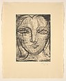 Head, Full Face, Pablo Picasso (Spanish, Malaga 1881–1973 Mougins, France), Drypoint