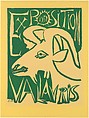 Vallauris Exhibition 1952, Pablo Picasso  Spanish, Linoleum cut