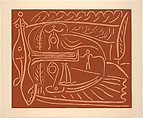 Landscape with Bathers, Pablo Picasso  Spanish, Linoleum cut