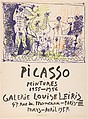 Picasso Paintings 1955–1956, Galerie Louise Leiris, Pablo Picasso  Spanish, Color lithograph