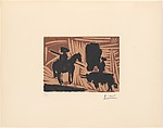 Before the Lance I, Pablo Picasso (Spanish, Malaga 1881–1973 Mougins, France), Linoleum cut