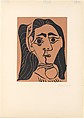 Jacqueline with a Headband III, Pablo Picasso  Spanish, Linoleum cut