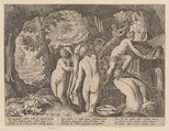 Diana Surprised by Actaeon, Aegidius Sadeler II  Netherlandish, Etching and engraving