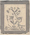 Head of a Man, Pablo Picasso  Spanish, Linoleum cut