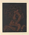 Head of an Actor, Pablo Picasso  Spanish, Linoleum cut