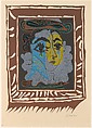 Jacqueline with a Flowery Straw Hat, Pablo Picasso  Spanish, Linoleum cut