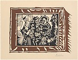 Ingresque Family IV, Pablo Picasso  Spanish, Linoleum cut