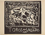 Toros en Vallauris 1954, Pablo Picasso  Spanish, Linoleum cut