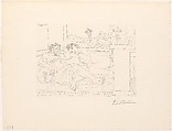 The Sculptor at Rest IV, from the Vollard Suite, Pablo Picasso (Spanish, Malaga 1881–1973 Mougins, France), Etching