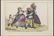 The Devonshire, or Most Approved Method of Securing Votes, Thomas Rowlandson  British, Hand-colored etching