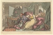 The Honey Moon (The English Dance of Death, plate 13), Thomas Rowlandson  British, Etching and aquatint with watercolor