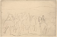 The Watering Place, Pablo Picasso (Spanish, Malaga 1881–1973 Mougins, France), Drypoint