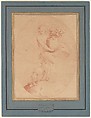 The Sense of Smell, Edme Bouchardon (French, Chaumont 1698–1762 Paris), Red chalk; counterproof