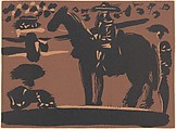 Picador Entering the Arena, Pablo Picasso (Spanish, Malaga 1881–1973 Mougins, France), Linoleum cut