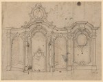 Design for a confessional, Anonymous, Flemish, 18th century (?) Flemish, Pen and gray ink