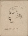 Head of a Man, Pietro Antonio Novelli Italian, Pen and black ink