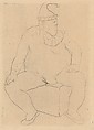 Seated Saltimbanque, Pablo Picasso (Spanish, Malaga 1881–1973 Mougins, France), Drypoint