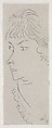 Fanny from Three-Quarters, Henri Matisse (French, Le Cateau-Cambrésis 1869–1954 Nice), Etching on chine collé