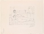 The Sculptor at Rest II, from the Vollard Suite, Pablo Picasso (Spanish, Malaga 1881–1973 Mougins, France), Etching