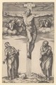Crucifixion, after Michelangelo, Nicolas Beatrizet  French, Engraving