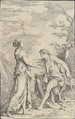 Apollo and the Cumaean Sibyl, Salvator Rosa Italian, Etching and drypoint