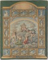 Weekly Calendar, Joseph Anton Koch (Austrian, Obergibeln bei Elbigenalp 1768–1839 Rome), Pen and black ink, watercolor