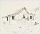 Farmer's House Near Cienfuegos Cuba, Emilio Sanchez  American, born Cuba, Graphite