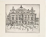 L'Opera, Paris, John Marin American, Etching