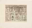 Cloitre St. Maclou, Rouen, II, John Marin American, Etching; fourth state of four