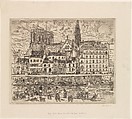Notre Dame, Seen from the Quai Celestins, Paris, John Marin American, Etching