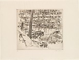 Near the Quai des Orfevres, Paris, John Marin American, Etching