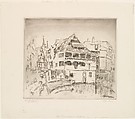 Pflanzbadgasse, Strasburg, John Marin  American, Etching