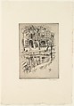 Canal, Amsterdam, John Marin American, Etching