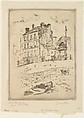 Old House, Quai D'Ivry, John Marin American, Etching