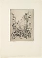 Rue Mouffetard, Paris, John Marin American, Etching
