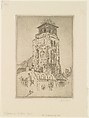 St. Germain-des-Près, Paris, John Marin American, Etching