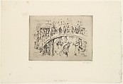 Bridge, Venice, John Marin American, Etching