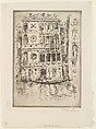 Palazzo Dario, Venice, John Marin American, Etching