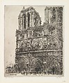 Notre Dame, Paris, John Marin American, Etching; fifth state of five