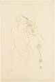 In Their Forties, Henri de Toulouse-Lautrec (French, Albi 1864–1901 Saint-André-du-Bois), Crayon lithograph printed in olive green on imitation japan paper; only state